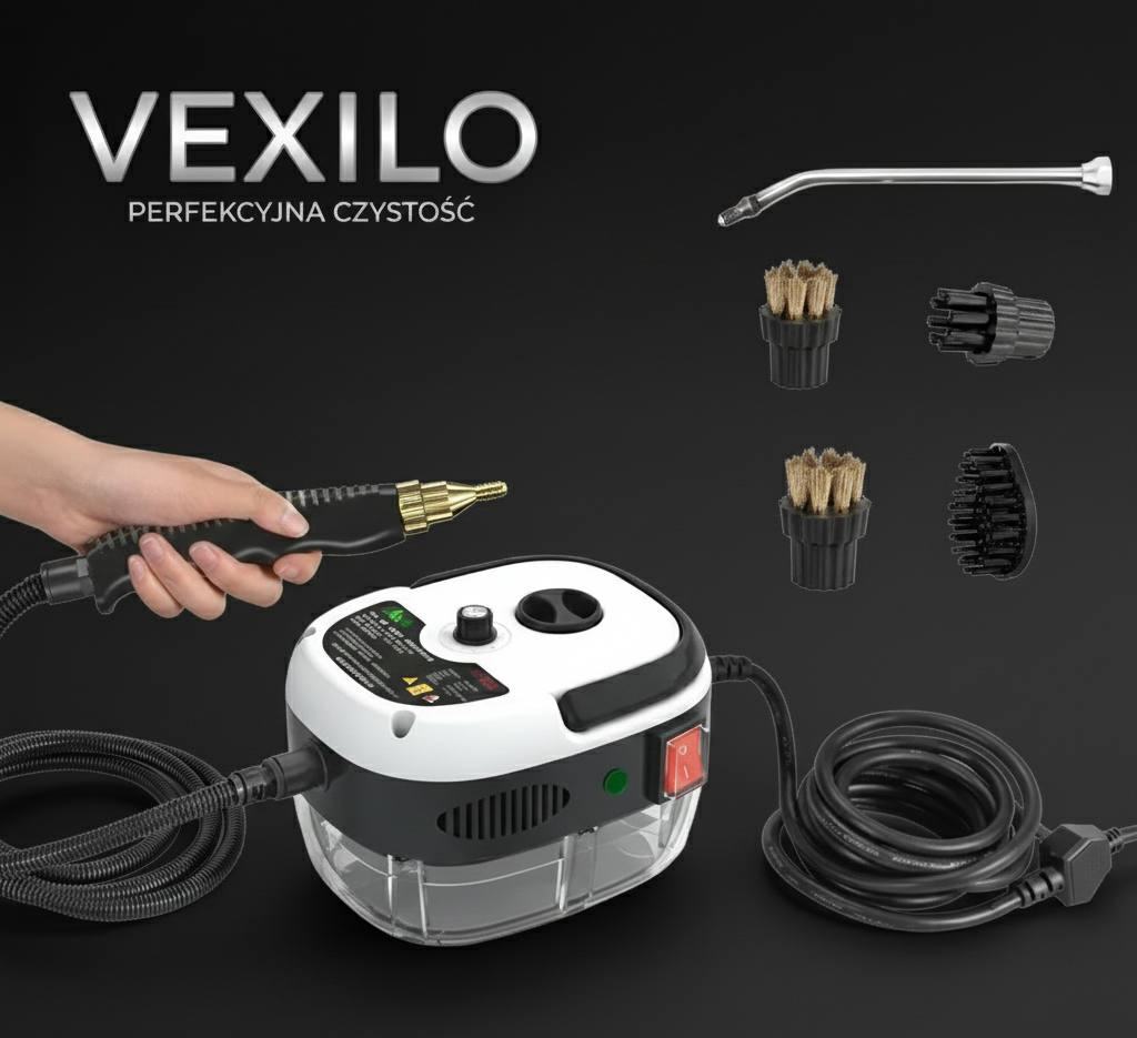 Vexilo SteamPro - Wysokociśnieniowa parownica ręczna do głębokiego czyszczenia i sterylizacji